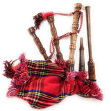 Mini bagpipe Rosewood irish Royal Stewart cover & cord Starter playable for beginner kids junior set comes with 2 free reeds and instruction
