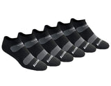 Saucony MenS MultiPack Mesh Ventilating Comfort Fit Performance NoShow Socks, Black Basic (6 Pair), Shoe Size: 1315