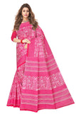 TAMAIRA FASHION Womens Plain Weave Pure Cotton Saree Without Blouse Piece(2203_Pink)