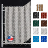 FenceSource Wave Slat (9 Colors) Single Wall Bottom Locking Privacy Slat for 4, 5, 6, 7 and 8 Chain Link Fence (7 ft, Gray)