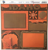 Idaho Collage 12 x 12 Scrapbook Paper 1 Sheet (SFL012)
