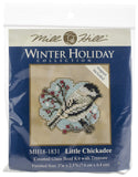 Little Chickadee Beaded Counted Cross Stitch Ornament Kit Mill Hill 2018 Winter Holiday MH181831