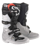 Alpinestars Boy's Black/Silver/White/Gold Tech 7S Boots Sz 03, 3 Big Kid