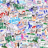Outus 200 Pieces Marching Band Stickers Laptop Stickers Music Band Gifts Waterproof Decal Marching Band Party Supplies Music Sti