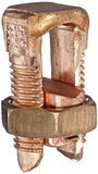 Burndy KS26 Servit SplitBolt, 2 Str. 2/0 Str. Copper Run and Tap, 1.05 Cross Flat, 385 inlbs Recommended Tightening Torque