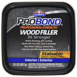 Elmers ProBond Professional Strength All Purpose Wood Filler, 32 Ounce Tub, Interior/Exterior Stainable (Pack of 1)