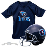 Franklin Sports NFL Tennesee Titans Kids Football Helmet and Jersey Set - Youth Football Uniform Costume - Helmet, Jersey, Chins