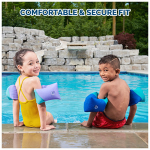 Swimways Soft Swimmies Toddler Floaties, Learn-to-Swim Inflatable Pool Floats & Arm Floaties, Swimming Pool Accessories for Kids