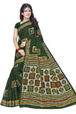 TAMAIRA FASHION Womens Plain Weave Pure Cotton Saree Without Blouse Piece (AB12_Green)
