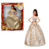 Barbie Signature 2025 Holiday Light Brown Hair Fashion Doll Wearing Silver & Gold Gown, Seasonal Collector in Displayable Packag