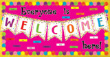 Confetti Pennants Welcome Bulletin Board