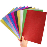 10 Sheets Glitter Decorative Cardstock Paper 30 X 20cm A4 Paper for Card DIY Crafts Card Scrapbook Decoration for New Year Thank