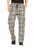 Toplot Men'S Regular Casual Pants (Chex-Trouser-5208-Grey-28_Grey,Grey,28,B0DJKV5XRN