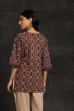 Libas Women'S Cotton Printed Straight Kurti (26843R Black Black Xl