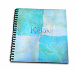 3dRose Relax Starfish Aqua and Blue Beach Theme with Ocean ColorsDrawing Book, 8 by 8 (db_79350_1)