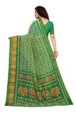 Gosriki Women'S Linen Cotton Floral Printed Saree With Blouse Piece (Lasya Green_Green),Green,,B097ZQQPW4