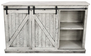 American Heartland Mfg. 68 Tall Quaint Tv Stand, Rustic Dela Verria