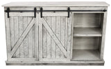 American Heartland Mfg. 68 Tall Quaint Tv Stand, Rustic Dela Verria
