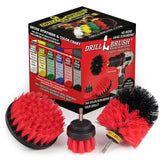 Drill Power Heavy Duty Stiff Bristle Scrub Brush Cleaning Kit Concrete and Siding Cleaner Drill Brushes Hard Water Stain Remover