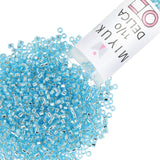 Miyuki Delica Seed Beads - Size 11/0 (1.6 mm), DB1209, Silver Lined Ocean Blue, 7.2 g, Approx. 1440 Beads, Made in Japan