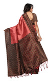 Anni Designer Women'S Saree Mysore Silk Peach & Multi Printed With Tassels Border Saree With Blouse,Peach & Multi,Free Size,Silk,with blouse piece,Saree