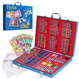 Sonic The Hedgehog Colored Pencils Art Supplies 130+ pcs Drawing Kit School Supplies Girls Drawing Pencils Art Kit Travel Case w