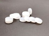 (Pack of 50) White Color Solid Sealing Silicone Gasket Washers Fit for 3/8 inch Compression Shut-Off Angle Valve Cap and nut