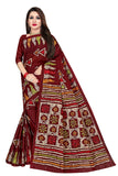 TAMAIRA FASHION Womens Plain Weave Pure Cotton Saree Without Blouse Piece(AB13_Maroon)