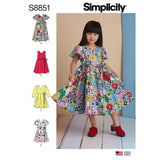Simplicity Girls Full Skirt Dress Sewing Patterns, Sizes 38