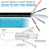 Mediabridge CAT6 Ethernet Patch Cable (25 ft) RJ45 Connectors with Gold Plated Contacts (10gbps)