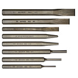Mayhew Tools 61025 Punch and Chisel Set, Blast Finish, 8Piece