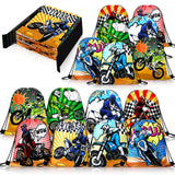 16 Pack Hawaii Themed Party Drawstring Bags Aloha Party Pouch Tiki Pineapple Hawaiian Gift Bags with Drawstring Aloha Gift Bag f