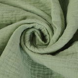 100% Cotton Double Gauze Muslin Fabric by The Yard, Crinkle Fabric, Swaddle Fabric, Cheesecloth Fabric, Choose from 40 Colors (M