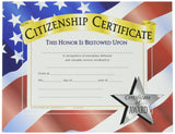 HAYES SCHOOL PUBLISHING Flipside Citizenship Certificate, Clear Transparent F10, 50 lb Buff No. 46