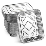 MontoPack Aluminum Foil Pans Half Size Roasting Chafing Pan | Bulk 10 Pack of 9x13 Tins for Cooking, Baking & Catering | Heavy D