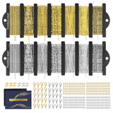 HUISUYTON Necklace Chain for Jewelry Making,45.93 FT 14 Rolls Stainless Steel Jewelry Chains Bulk with Jump Rings, Lobster Clasp