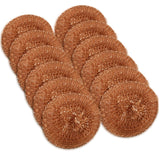 12 Pack Copper Coated Scourers by SCRUBIT - Scrubber Pad used for Dishes, Pots, Pans, and Ovens. Easy scouring for Tough Kitchen