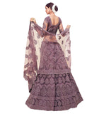 Patlani Women'S Net Readymade Lehenga Choli 003_Wine_Free Size