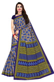 TAMAIRA FASHION Womens Plain Weave Pure Cotton Saree Without Blouse Piece(1354_Grey&Blue)