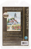 Dimensions Gold Collection Counted Cross Stitch Kit, Scenic Lighthouse, 18 Count White Aida, 5 x 7