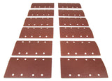 WEN 6313SP 1/3 Sheet Sander HookandLoop Sandpaper (12 Pack), Assorted Grits