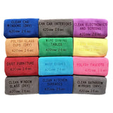 Tailslink 420GSM Microfiber Cleaning Cloths Heavy Duty Multi 3 Pack Home