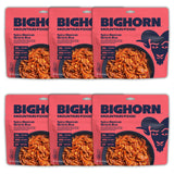 BIGHORN Mountain Food Spicy Mexican Birria and Rice - contains 6 packs | 12 servings | 210g Protein | 2,940 Calories - premium f
