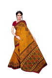 Tamaira Fashion Womens Plain Cotton Saree (1456Nobp_Mustard)