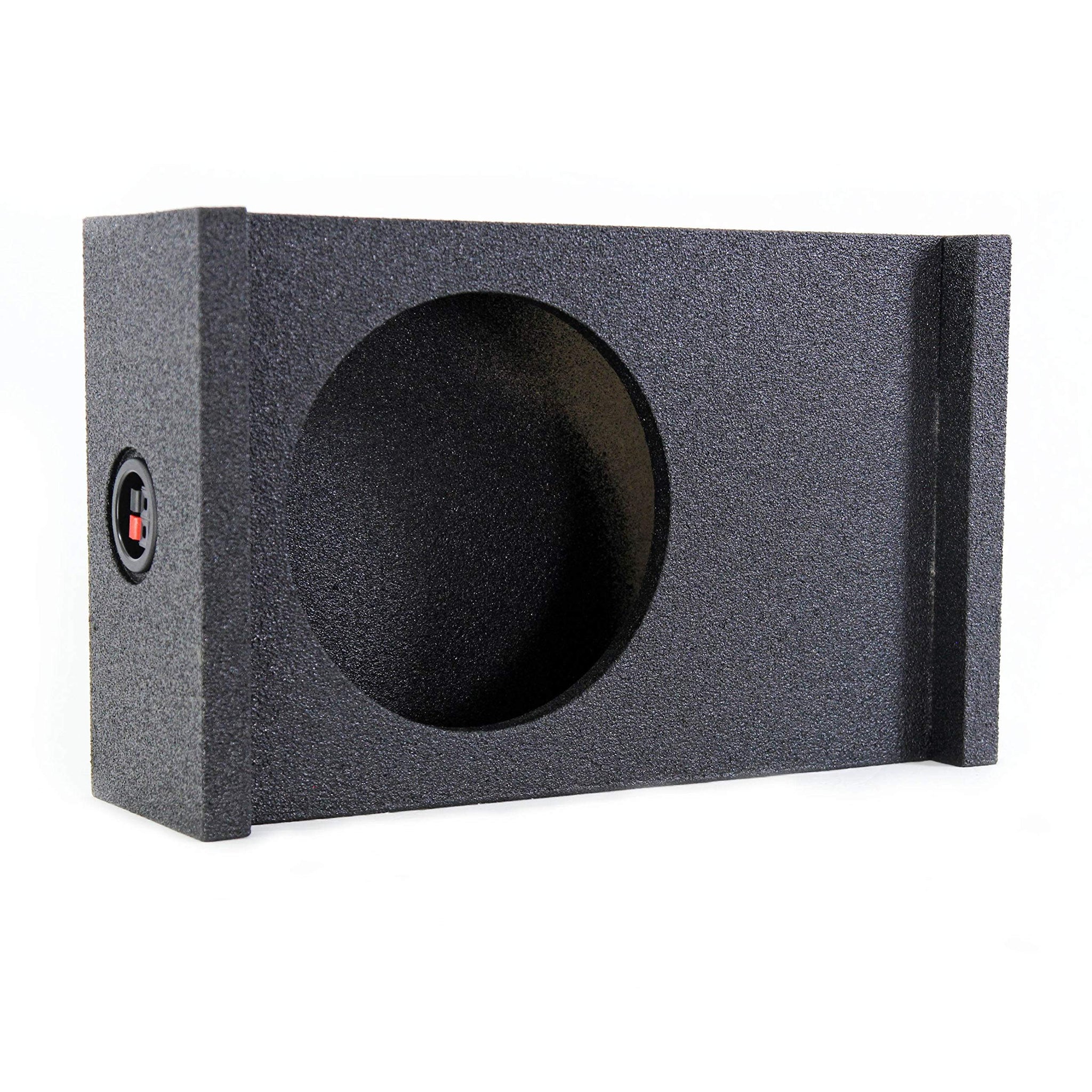 Qpower Single 10'' Universal Downfire Or Behind The Seat Emplty Enclosure