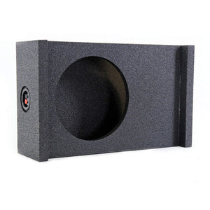 Qpower Single 10'' Universal Downfire Or Behind The Seat Emplty Enclosure