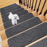 Fixmend Stair Treads Non Slip for Wooden Steps, 8 X 30 (15-Pack) Stair Runner Carpet Treads Indoor with Reusable Adhesive, Stair