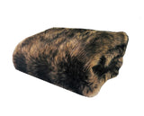 Plutus Brands Mountain Coyote Throw Pillow, 102 X 116, Light & Dark Brown