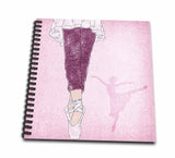 3dRose Ballet Dancer in Pink Memory Book, 12 by 12Inch (db_25898_2)