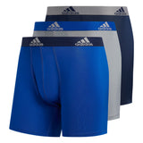 adidas Mens Microfiber Boxer Briefs Underwear (Multipack) Athletic StretchFit